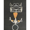Bicicleta Decorativa de Ferro Rústica Branca