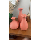 Trio de Vasos Garrafa de Cerâmica Decorativos